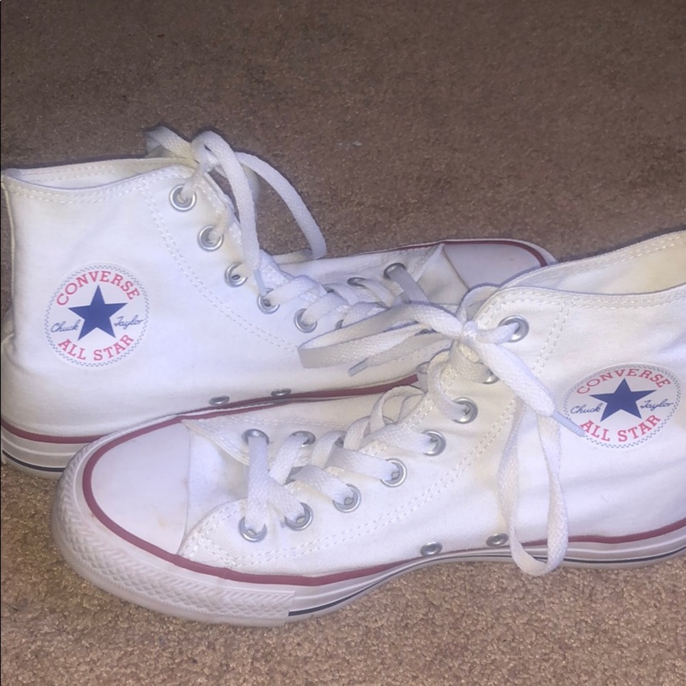 white high top converse